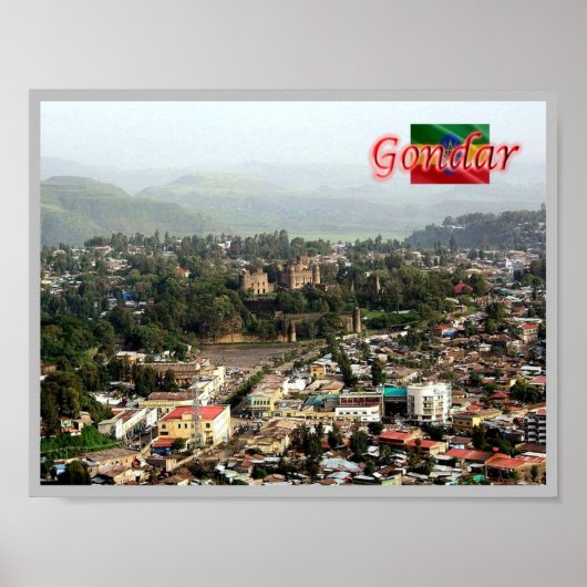 Ethiopië - Gondar - Poster (Voorkant)