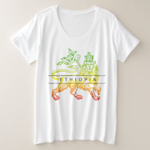 Ethiopië Lion Judah Grote Maat T-shirt