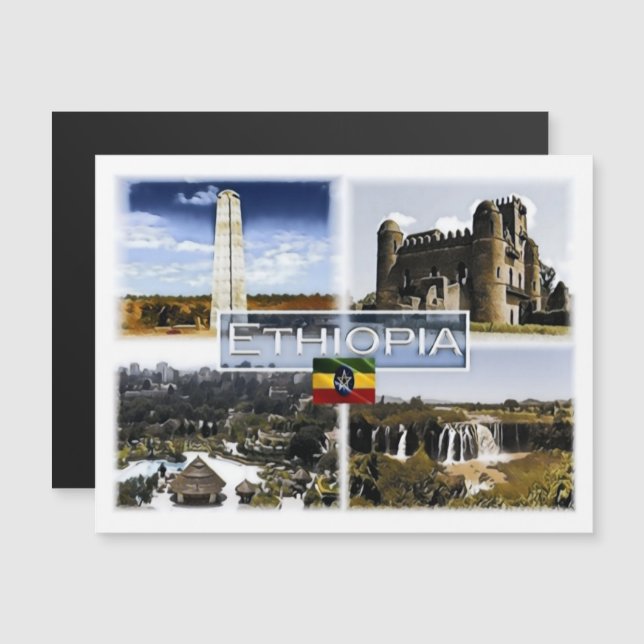Ethiopië - Mozaïek - (Voorkant / Achterkant)