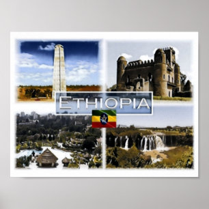 Ethiopië - Mozaïek - Poster
