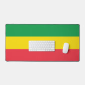 Ethiopië Rasta Vlag Bureaumat (Keyboard & Muis)
