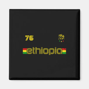 Ethiopië -reggae Rastafari Jamaica Voetbal Voetbal Magneet
