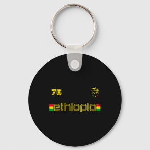 Ethiopië -reggae Rastafari Jamaica Voetbal Voetbal Sleutelhanger
