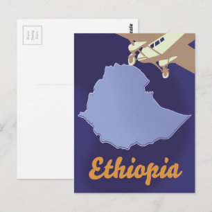 Ethiopië reisposter briefkaart
