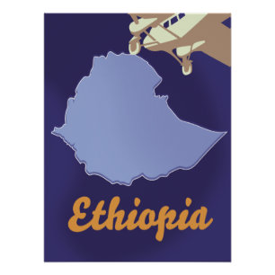 Ethiopië reisposter perfect poster