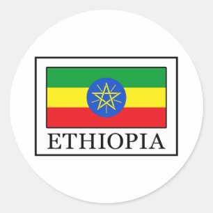 Ethiopië Ronde Sticker