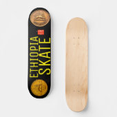 ETHIOPIË SCHAATS Skateboard, 7¾" Deck Skateboard (Voorkant)