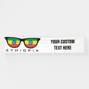Ethiopie Shades texte et bannière couleur personna
