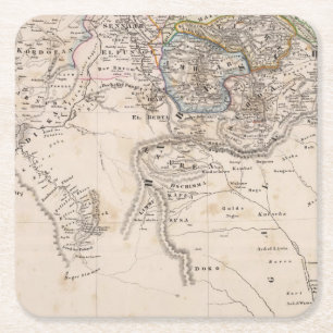 Ethiopië, Somalië, Afrika Vierkante Kartonnen Onderzetter