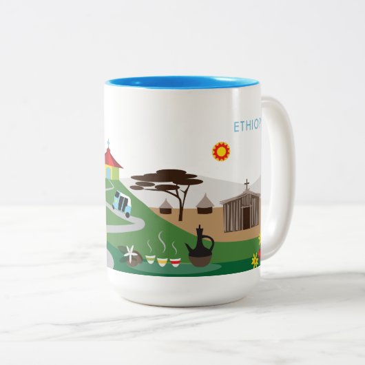 Ethiopië U bent hier Mok (Voorkant rechts)