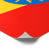 Ethiopië Vlag Ethiopisch Land Home Pride Afrika Poster (Hoek)