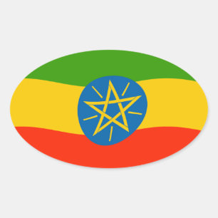 Ethiopië Vlag Sticker