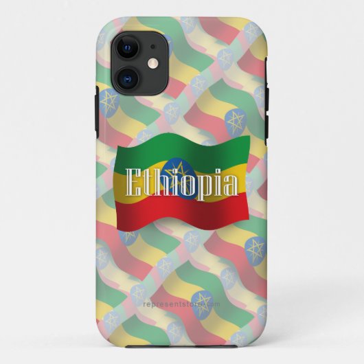 Ethiopië Waving Vlag Case-Mate iPhone Case (Achterkant)