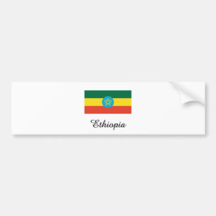 Ethiopiëflagontwerp Bumpersticker