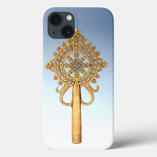 Ethiopisch Cross Iphone Hoesje (Achterkant)
