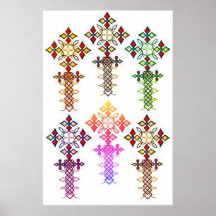 Ethiopisch Cross Poster