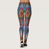 Ethiopisch etnisch patroon / Tilet Leggings (Achterkant)