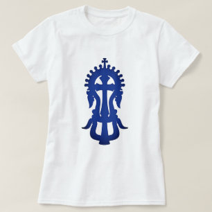 Ethiopisch-orthodox kruis ontwerp t-shirt