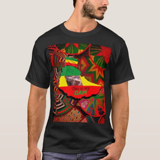 Ethiopisch T-shirt - Nile River Dam (Voorkant)