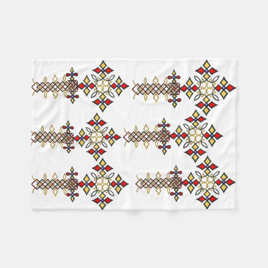 Ethiopische Cross Fleece Blanket (Voorkant (Horizontaal))