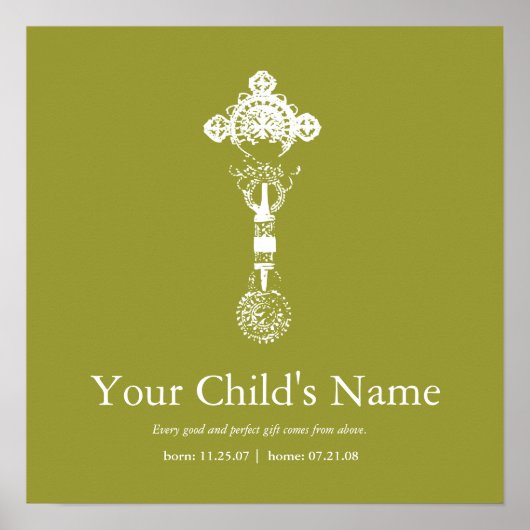 Ethiopische Cross - Herdenking Poster (Voorkant)