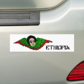 Ethiopische engel rood-groen-geel bumpersticker (Op auto)