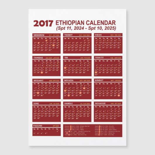 Ethiopische Kalender Converter ፍሪጅ ላይ የሚለ ጠ ፍFridg (Voorkant)