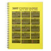 Ethiopische kalender voor 2024 en 2025 notitieboek (Voorkant)