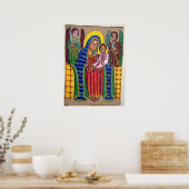 Ethiopische kerkschildering - Poster van de zwarte (Keuken)