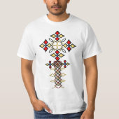 Ethiopische Klassic Cross T-Shirt (Voorkant)