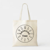 Ethiopische klok - Amharic & Engels Tote Bag (Achterkant)