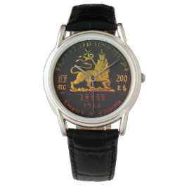 Ethiopische Leeuw van Judah Watch Horloge