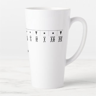 Ethiopische Numerieke Klok Latte Mok