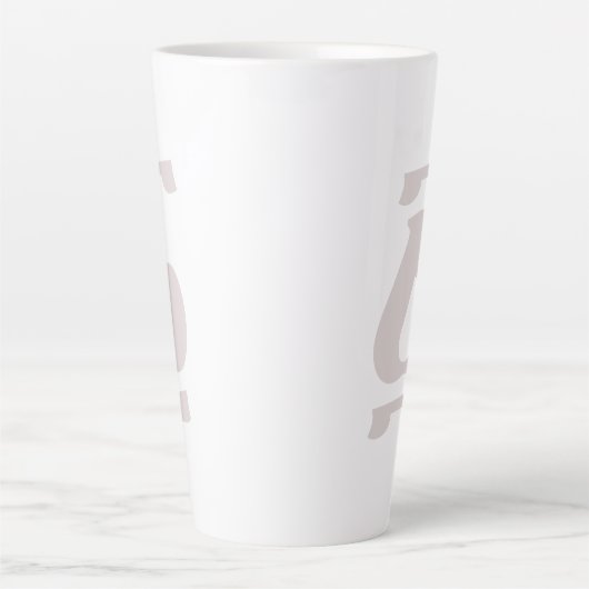 Ethiopische nummer één Ahaz Geez Latte Mok (Voorkant)