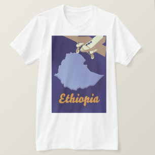 Ethiopische reisposter t-shirt