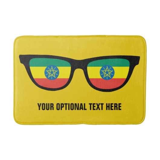 Ethiopische Shades aangepaste badmatten (Voorkant)