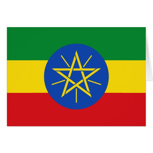Ethiopische vlag (Voorkant Horizontaal)
