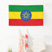 Ethiopische vlag Banner (Insitu)