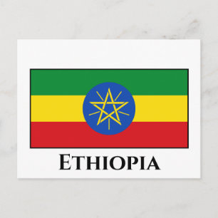 Ethiopische vlag briefkaart