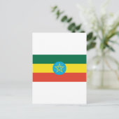 Ethiopische vlag briefkaart (Staand voorkant)