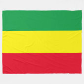 Ethiopische vlag fleece deken (Voorkant (Horizontaal))