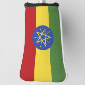 Ethiopische vlag golfheadcover (Draai 90)