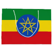 Ethiopische vlag groot cadeauzakje (Achterkant)