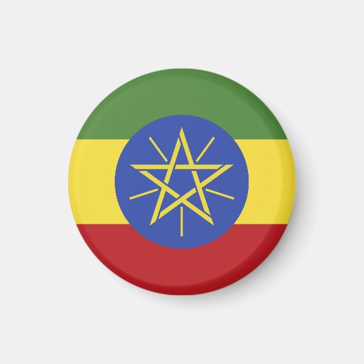 Ethiopische vlag magneet (Voorkant)
