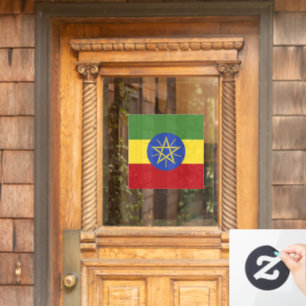 Ethiopische vlag raamsticker