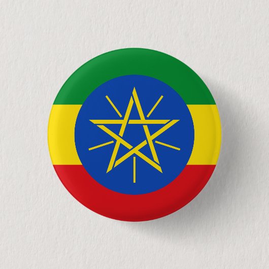 Ethiopische vlag ronde button 3,2 cm (Voorkant)