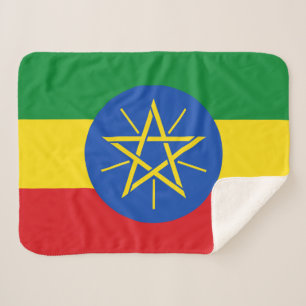 Ethiopische vlag sherpa deken
