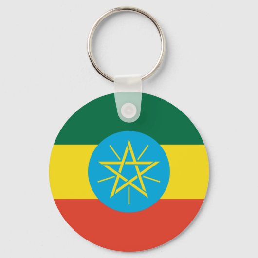 Ethiopische vlag sleutelhanger (Voorkant)