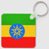 Ethiopische vlag sleutelhanger (Achterkant)