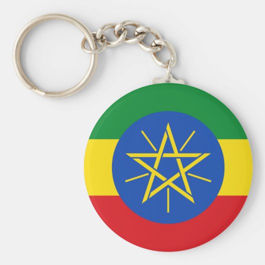Ethiopische vlag sleutelhanger (Voorkant)